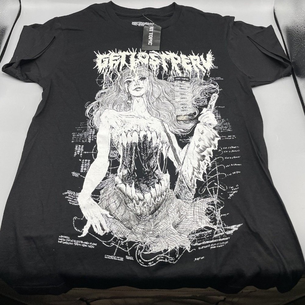 Get Lost Perv T-Shirt Girls Torso Glow In The Dark SMALL New